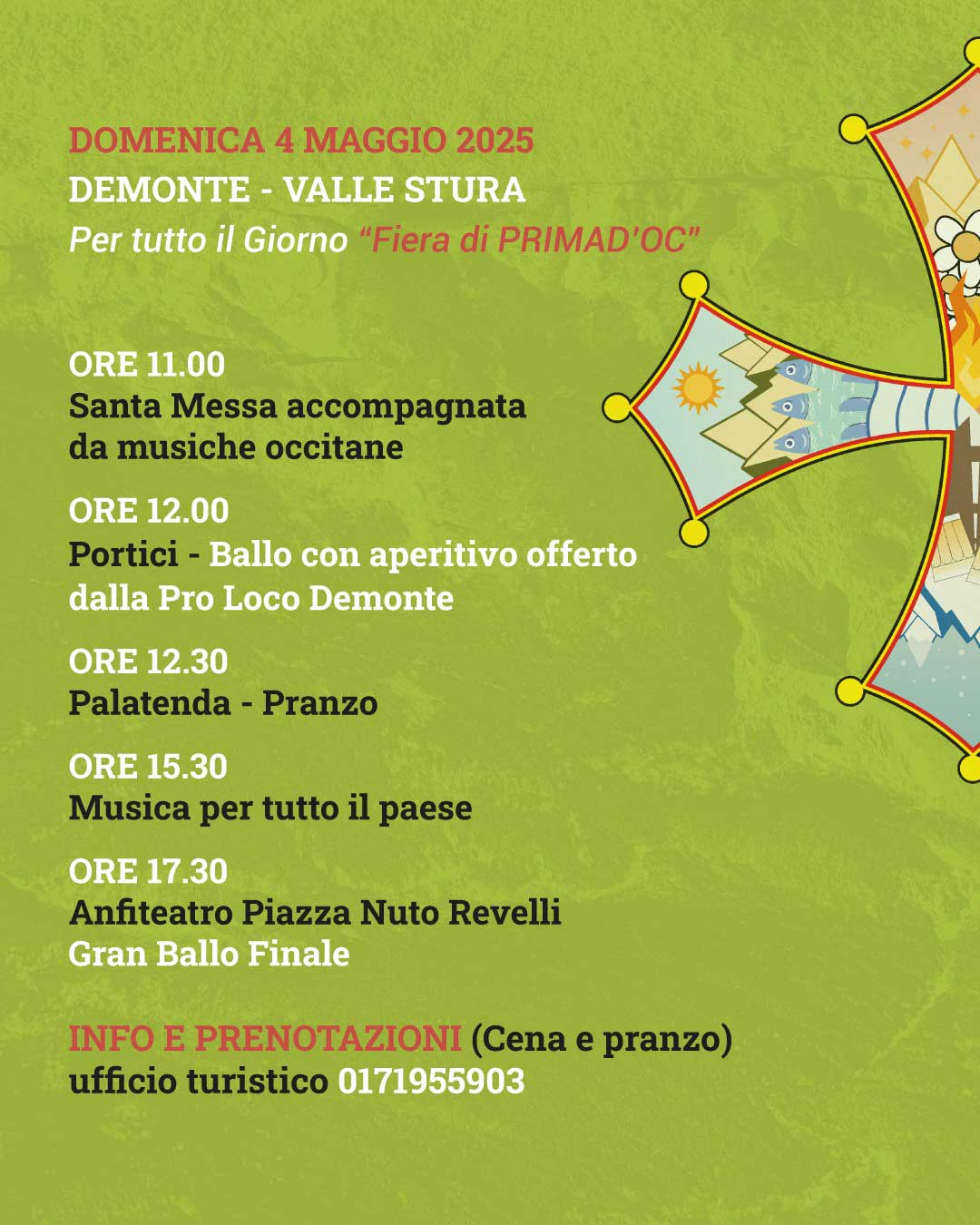 Fiera di Prima D'Oc - Piazza Renzo Spada , Demonte (CN) - 
Prima D’ÒC apre ufficialmente il tempo della festa!


 Dal 2 al 4 maggio 2025, Demonte torna a essere il cuore pulsante della musica e della cultura...