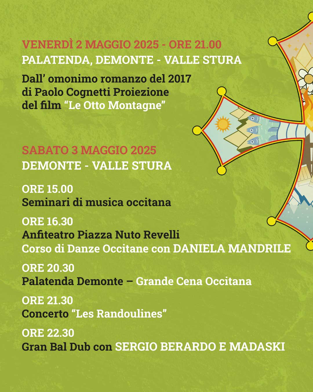 Fiera di Prima D'Oc - Piazza Renzo Spada , Demonte (CN) - 
Prima D’ÒC apre ufficialmente il tempo della festa!


 Dal 2 al 4 maggio 2025, Demonte torna a essere il cuore pulsante della musica e della cultura...